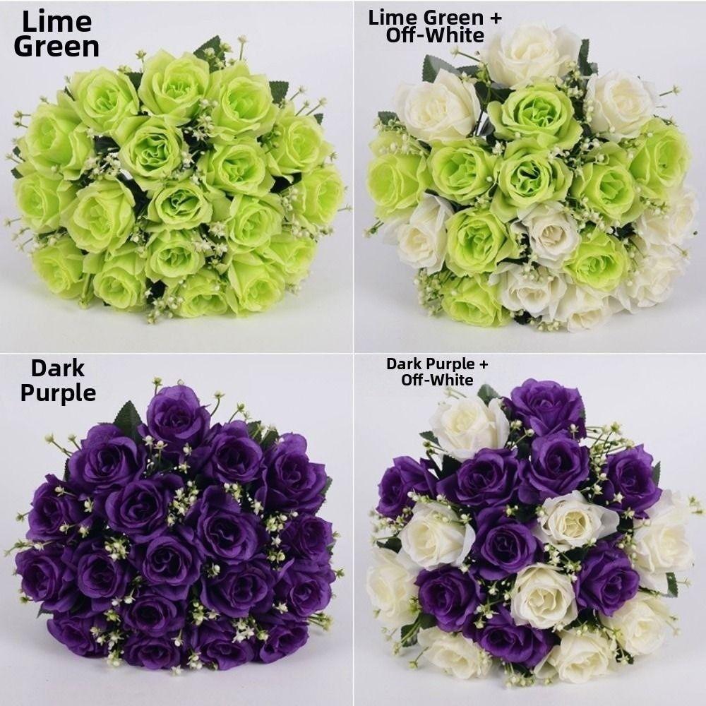 10 Colors Real Happy Flower Mini Natural Simulated Rose Valentine's Day Flowers  Home Decorative