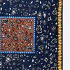 BIMBA Y LOLA Ikat Mix Print Navy Blue Scarf B256AIF003NYF
