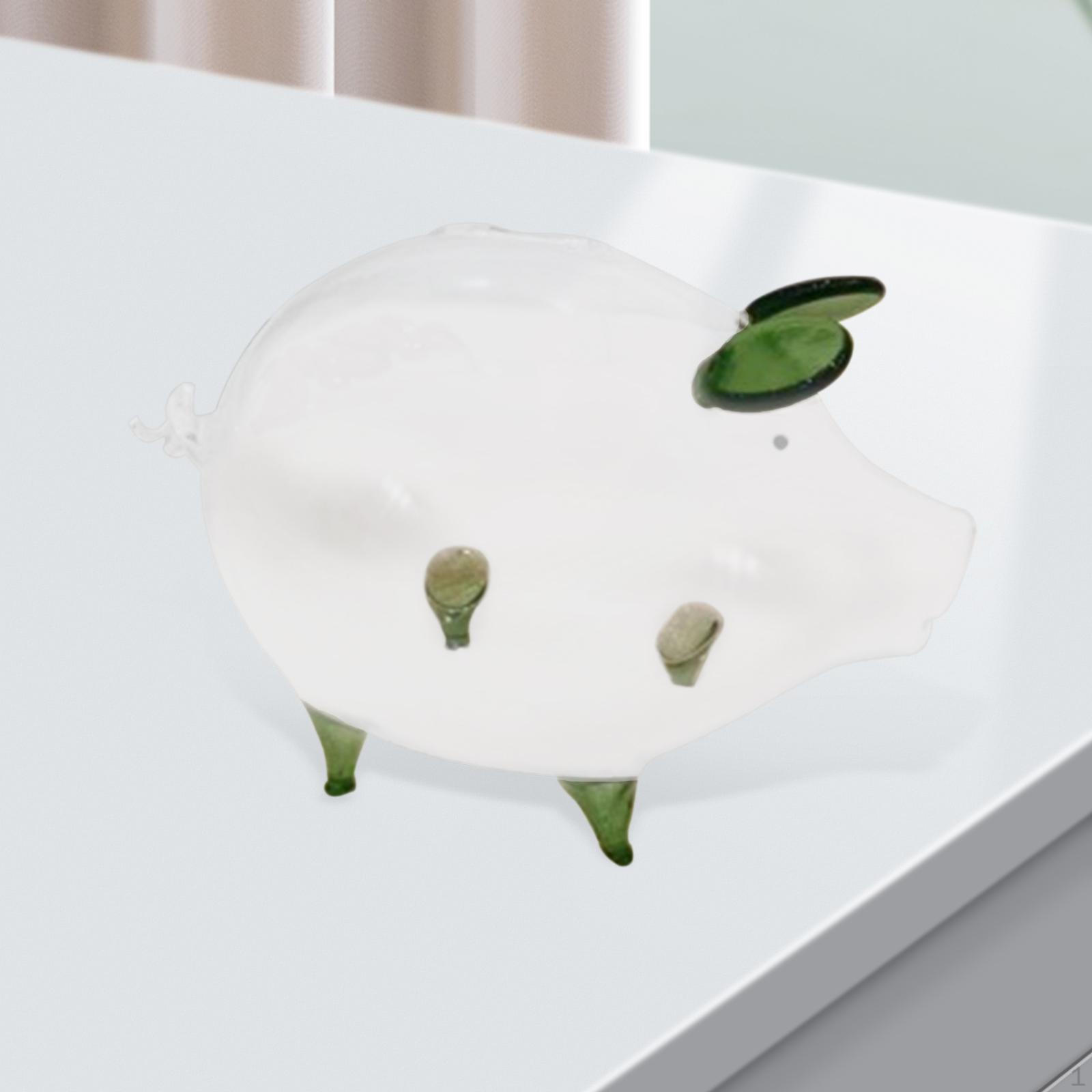 

Скляна свиня. Фігурка-скарбничка. Маленька економна скарбничка для дітей фіолетовий