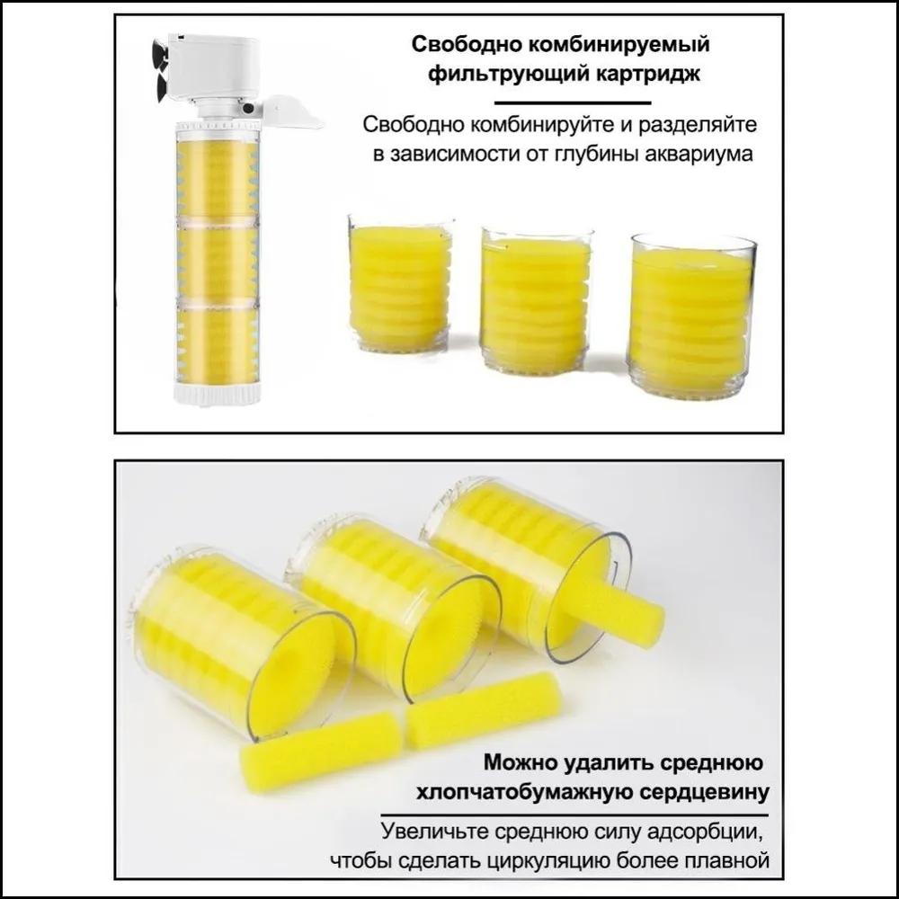 Replaceable small porous sponge for aquarium filter, yellow, round, filler for BARBUS SOBO FERONIA, 20 pcs