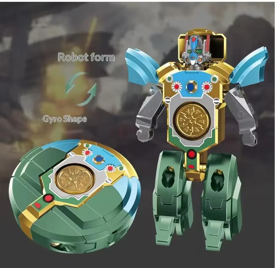 -Fingertip Mechanical Gyroscope: Creative Diy Mecha Tank Transforming Robot – Educational And Stress-Relieving Toy For Children