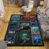 Turtle Art Gallery Pattern Rug Floor Mat for Living Room or Bedroom Soft and Comfortable Carpet a Gift for Birthday and Holiday.