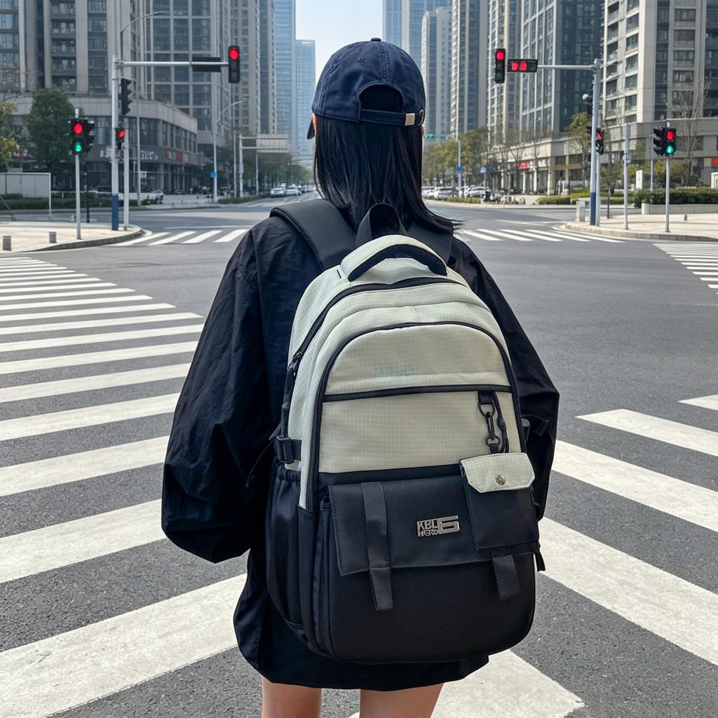 Schoolbag Large Capacity School Bag Female Junior High School Student Backpack Male Elementary School Sports Computer Backpack Leisure Travel