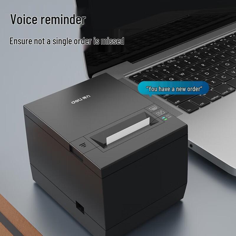 Deli DL-583YW 58mm Cloud Food Delivery Thermal Printer