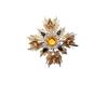 Vintage Western Rhinestone Starburst Brooch Pin