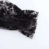 Kaslead New Arrival Women's Clothing Fashion Style Fashion Minimalist Elegant Flocking Perspective Shoelace Tops