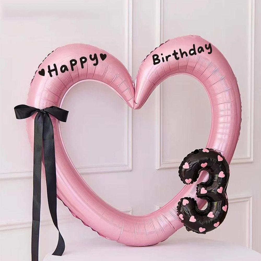 Hollow Out Love Heart Balloon Birthday Party Decoration Cute Love Ballons Baby Shower Wedding Party Gifts Party Balloon Ornament