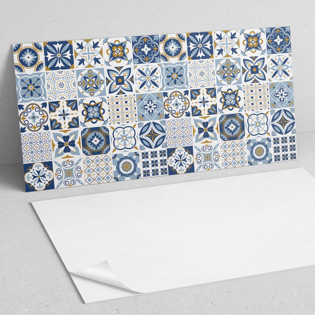 Dekoracyjny Panel Winylowy Samoprzylepny 100X50 Cm Wzory Kafli Dekoracyjnych