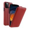 Genuine Leather Flip Cover for Apple iPhone 15 Pro Max, 14 Pro, 13, and 12 Plus