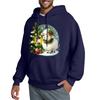 Men's Hooded Sweatshirt, Contrasting Color Sweatshirt, Sports   Casual Jacket