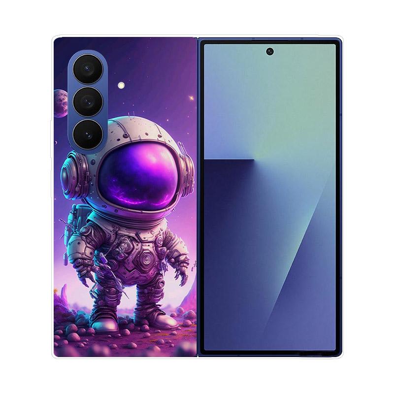 For Samsung Galaxy Z Fold 7 6 5 4 3 2 Case Transparent Protective Back Cover Hard PC Shell For Samsung Z Fold7 Fold6 Fold5 Etui