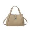 Office Workers Carry Vegetable Baskets, Women's Bags, One Shoulder Hand Carry Diagonally Across the First Layer of Cowhide Large-capacity Bucket Bags