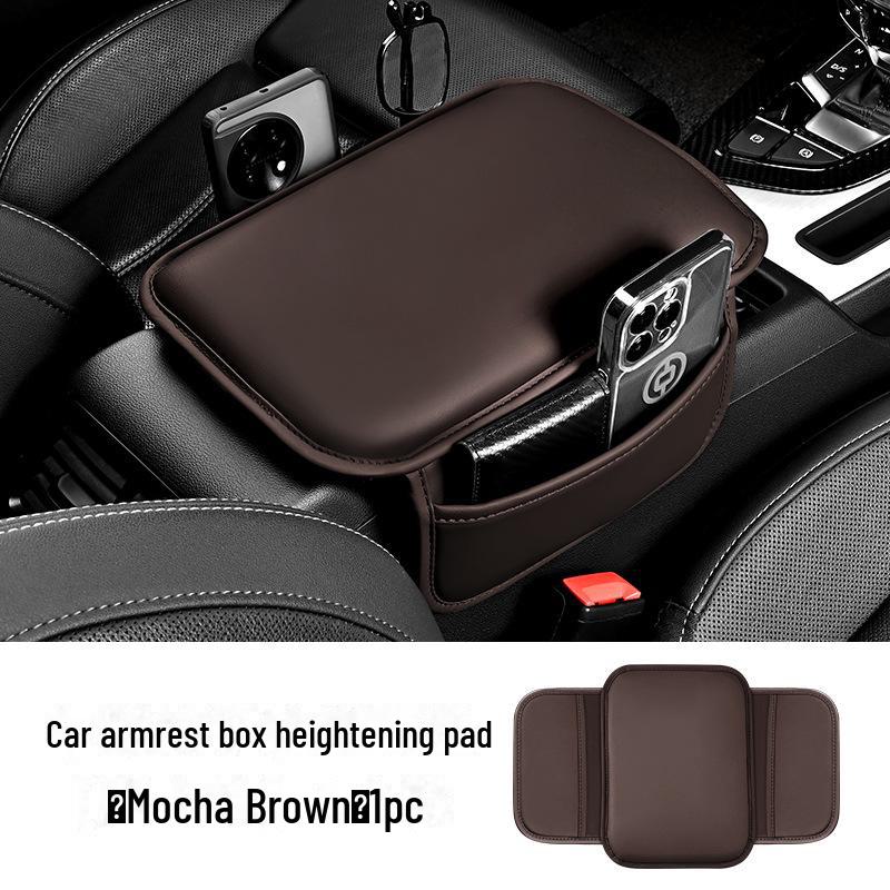 

Универсальная подушка для автомобильного подлокотника: Сумка для хранения, держатель для салфеток и усилитель локтя