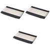 Set of 3 Large Serving X 15 X Resin Serving ABS Setomonohonpo [A] 8-inch Tray, Silver-painted [24 2.4 Cm] Tray, Resin,