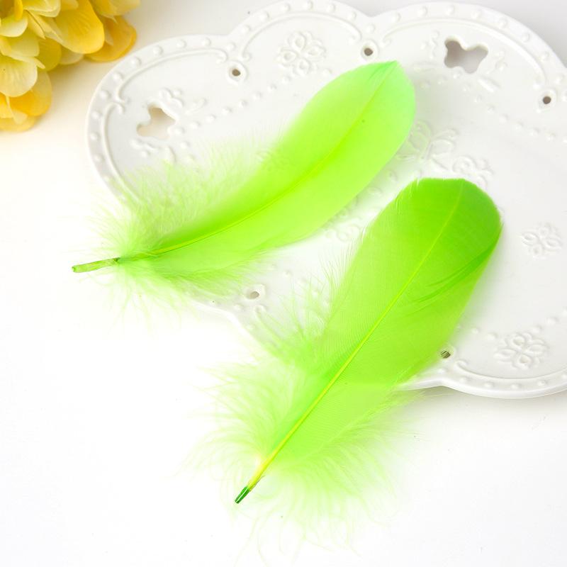 50Pcs Color Full Soft Big Floating Feather Goose Feather Diy Color Feather Headdress Craft Decorative Material