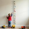 Cartoon Car Height Measurement Wall Stickers for Waterproof Removable PVC Kids Room Kindergarten Home Decoration