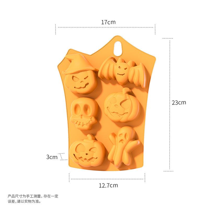 

Силиконовые формы для торта на Хэллоуин с 6 отверстиями: Испеките жуткие сладости с привидениями и тыквами оранжевый