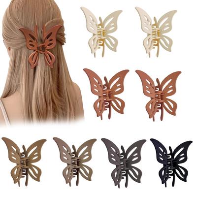 1 Stück/6 Stück neue Schmetterlingsspange für Damen Retro-Stil dreidimensionale Schmetterlings-Haarspangen-Accessoires