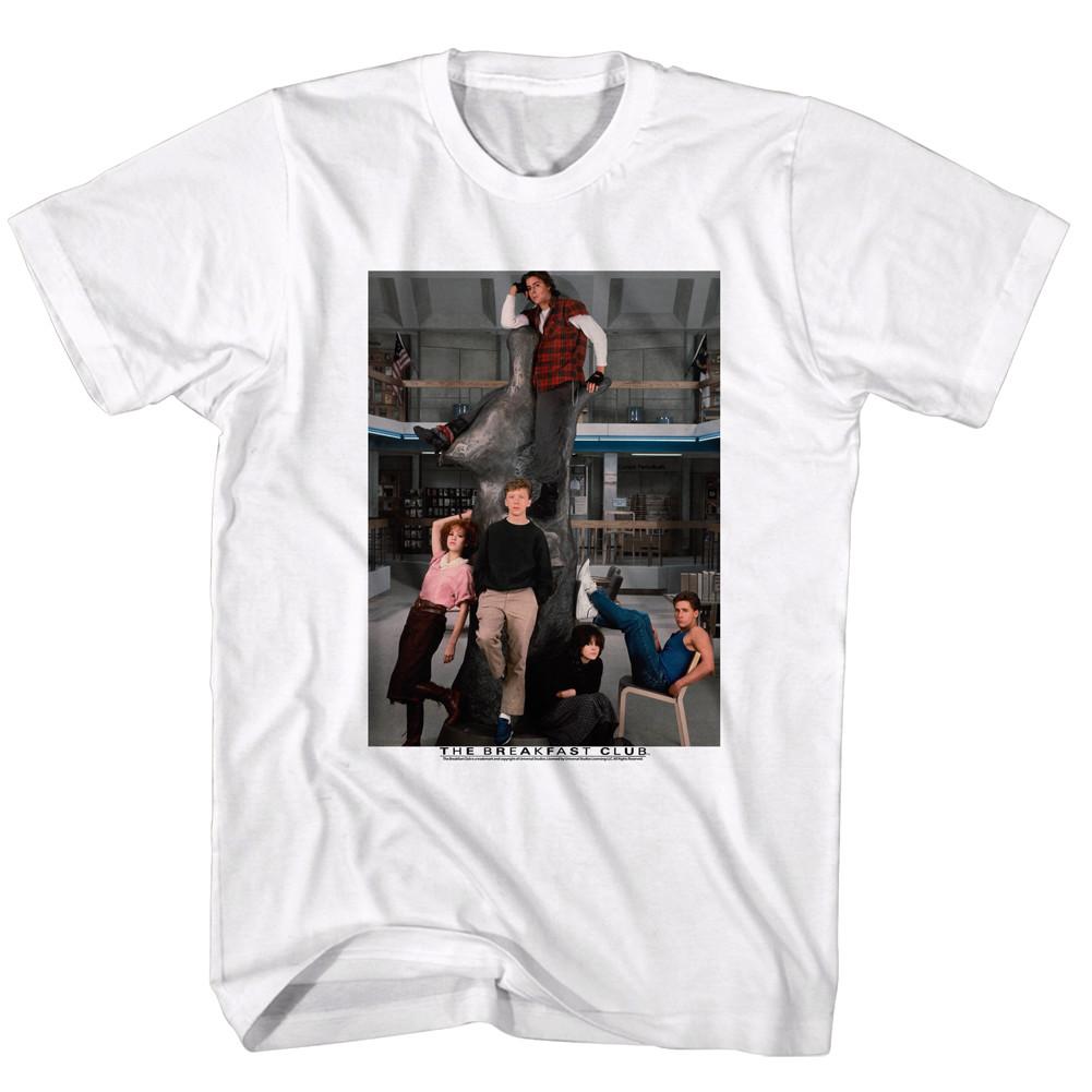 Breakfast Club Library Group Photo Class of 85 Mens T Shirt Molly Ringwald Movie M
