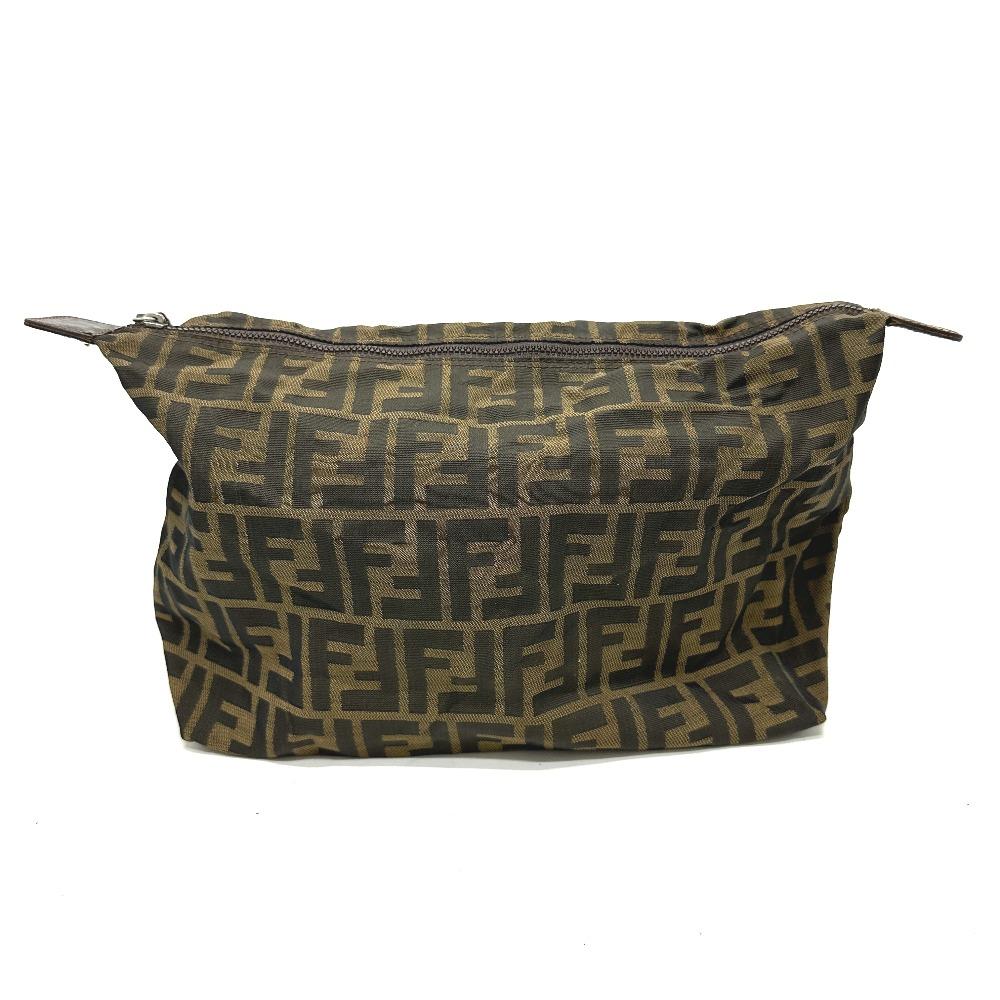 Fendi Zucca Pattern Multi-case All-over Pattern Accessory Case Pouch Brown