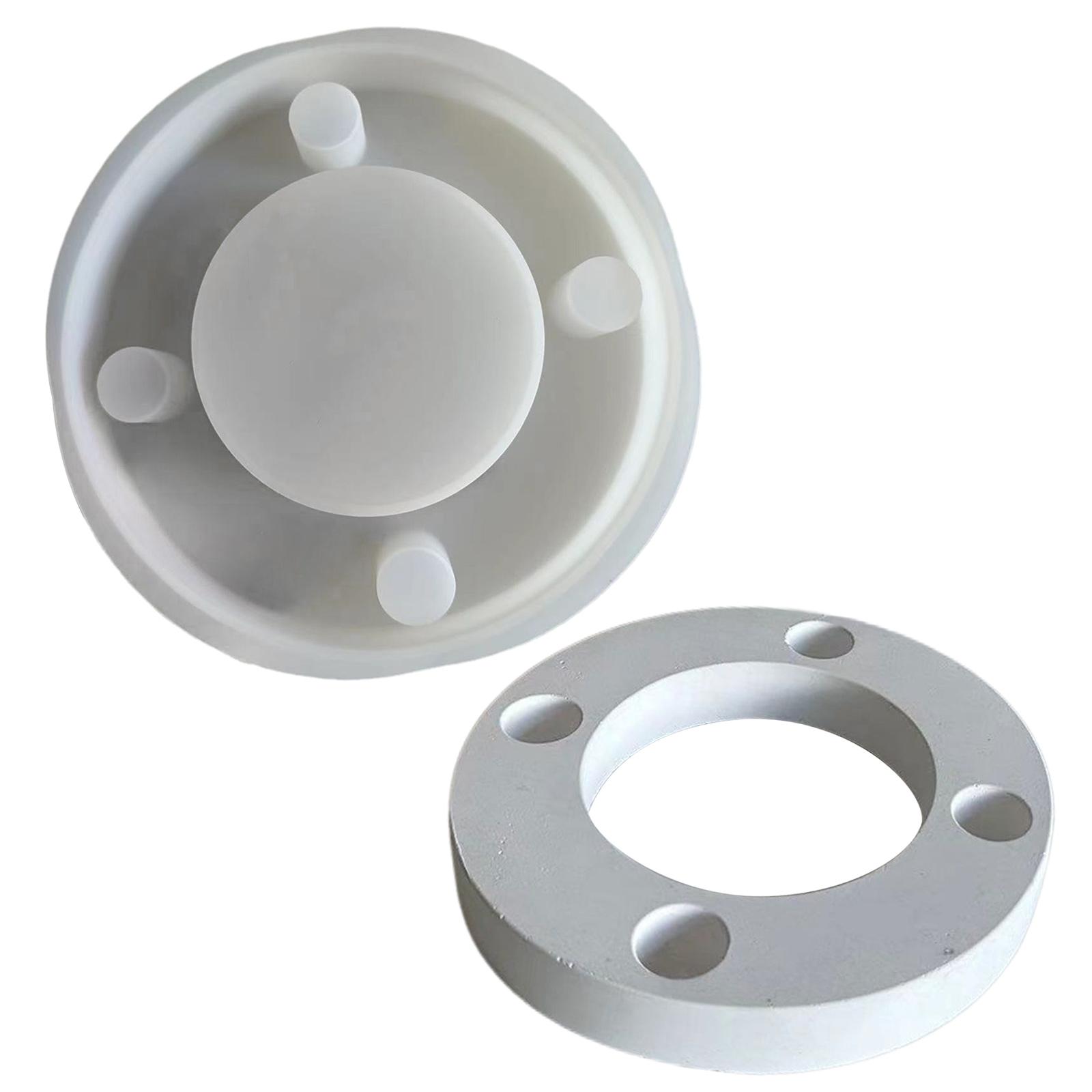 

3D силиконовая форма для подсвечника, 4 отверстия, формы для подсвечников, универсальные формы для изготовления подсвечников, круглые формы для украшений