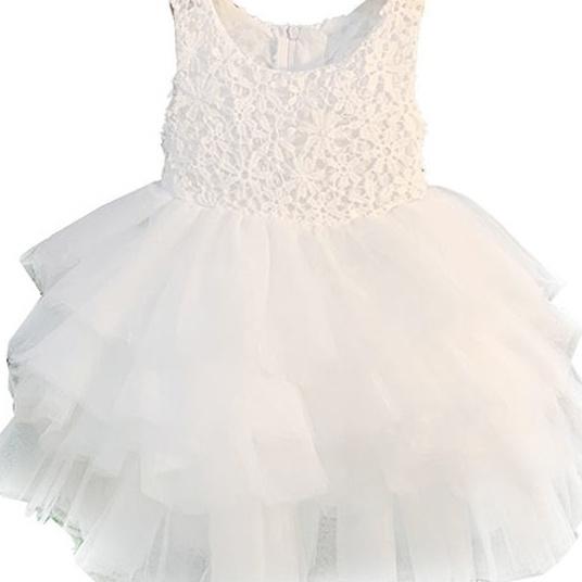 

Летнее платье-жилет Платье принцессы Пышное платье из марли Костюм для выступления Комплект Платье для девочек Без рукавов 100 белый