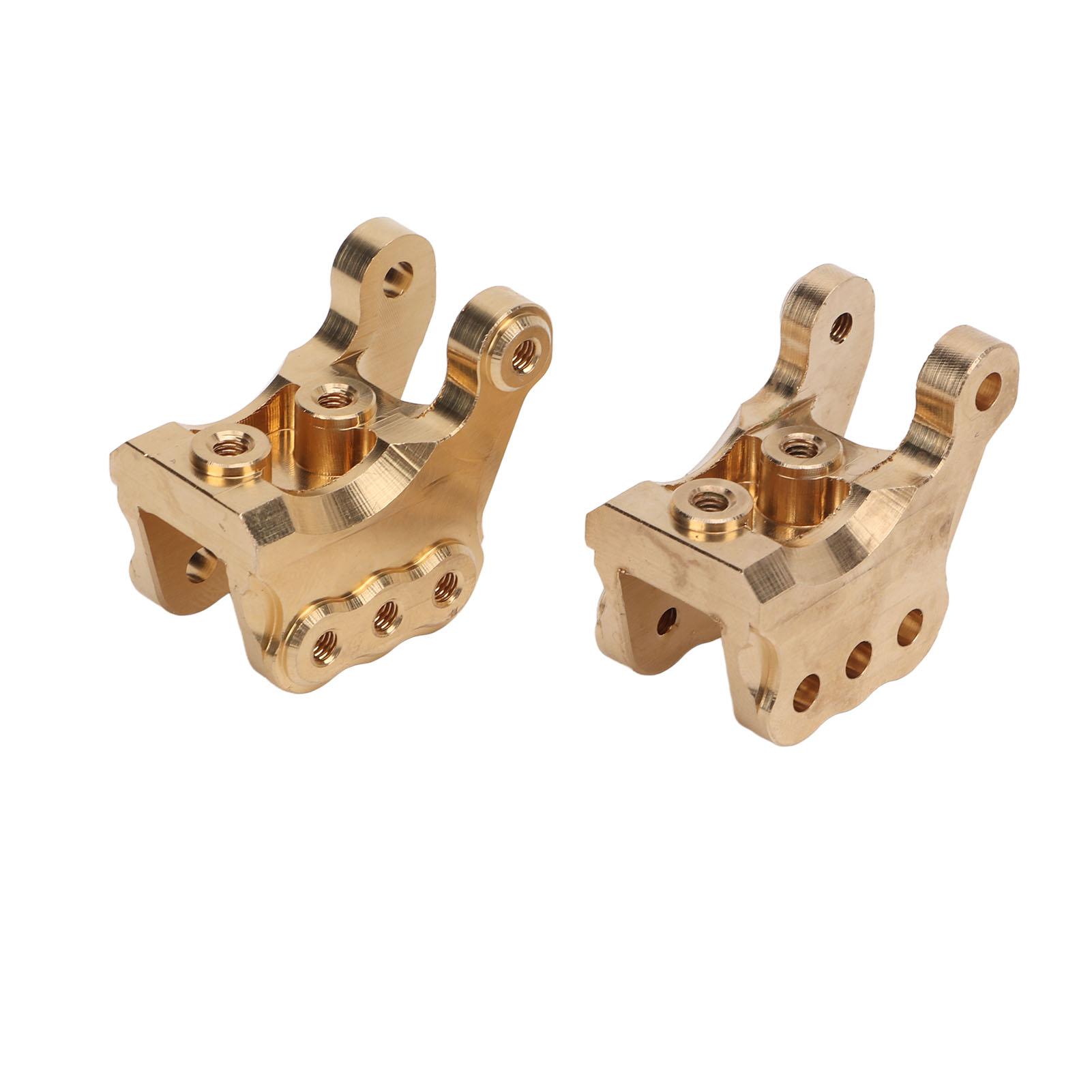 

2 шт. Кріплення передньої осі Латунний апгрейд Заміна Кріплення рульової тяги RC з гвинтами для Axial RBX10 Ryft