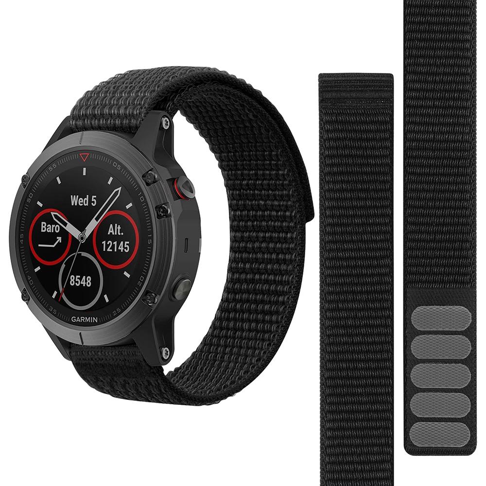 Hook Loop Nylon Watchbands Strap For Garmin Enduro 3 2 Watch Bracelet For Garmin Fenix 8 E 5X 6X 6 Pro 7X Epix Pro 935 Wristband