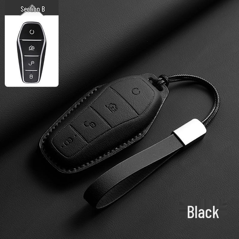 BYD EV Premium Key Case for Han, Qin Plus, Song Pro, Tang, Dolphin, E9, Seal Models