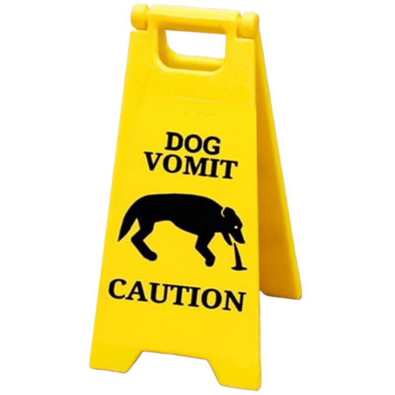 Cat Vomit Sign Funny Cute Novelty Cat Dog Vomit Sign Best Gifts For Cat Dog Lovers for Pet Owners Suitable for Home or Office