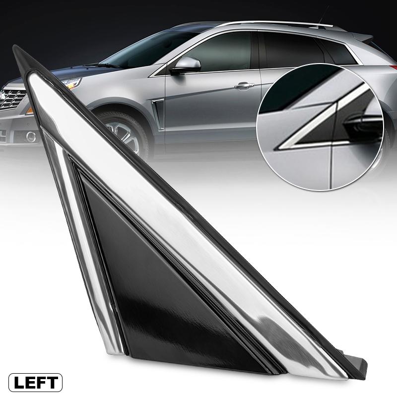 Car Front Left&Right Door Mirror Flag Cover Molding Triangle Cover for 2010-2016 Cadillac SRX 22774041 22774040 Left