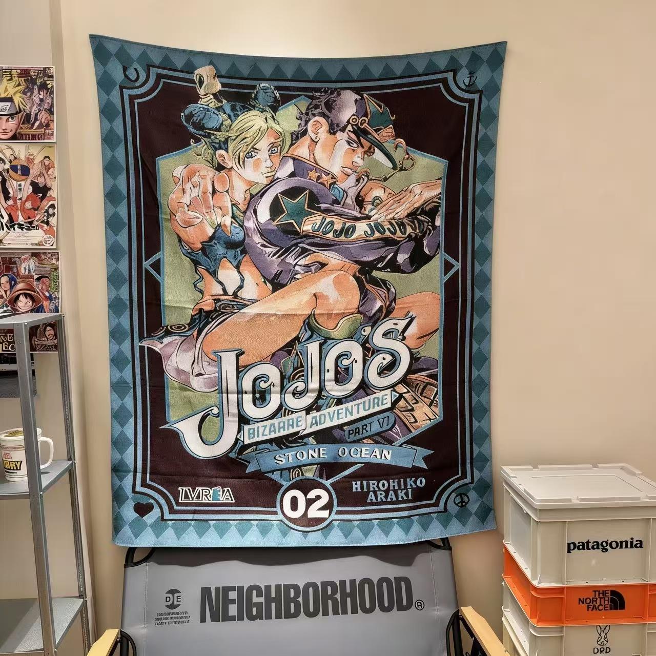 

Vintage Weekly Shonen Jump Print Tapestry JOJO Cool Hippie Bohemian Mandala Wall Decor Backdrop 74x94cm(29x37in)