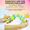 1Pc 3D Caterpillar Fidget Toy with 10 Seconds Light-Up, Silicone Suction Slug Fidget Sensory Toys, Anti-Anxiety Finger Strength Trainer