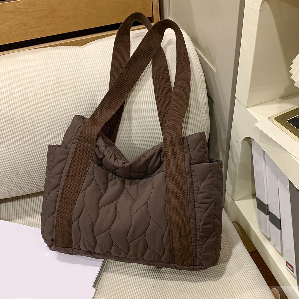 Autumn and Winter Large Capacity Bag New Handheld Big Bag Single Shoulder Down Tote Bag Work Commuter Bag