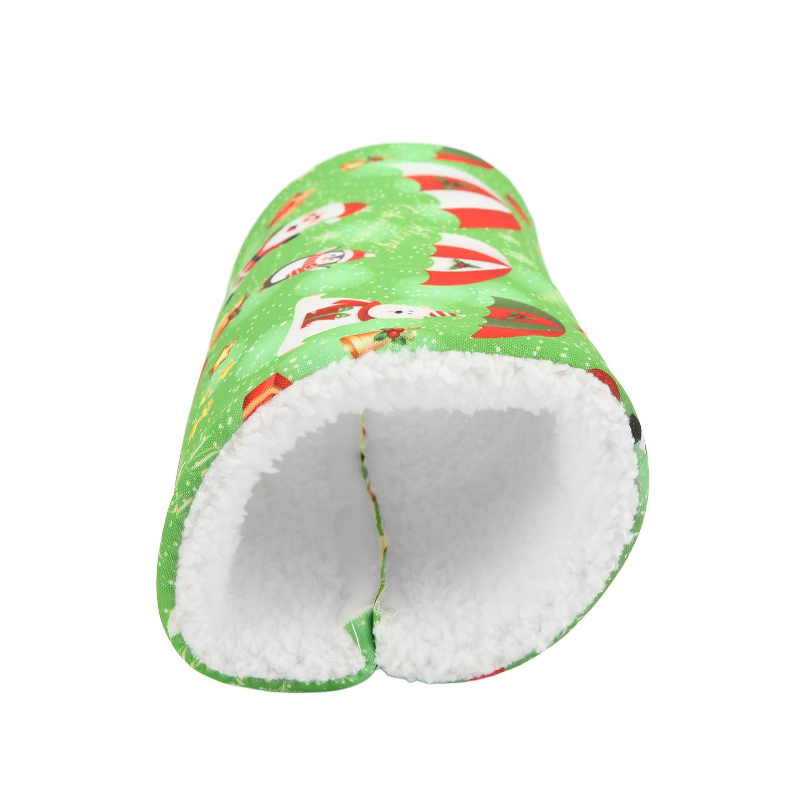 

Small Pet Hamster Tunnel Cotton Nest Winter Warmth Channel Cotton Nest for HamsterSingle Channel Green зелёный
