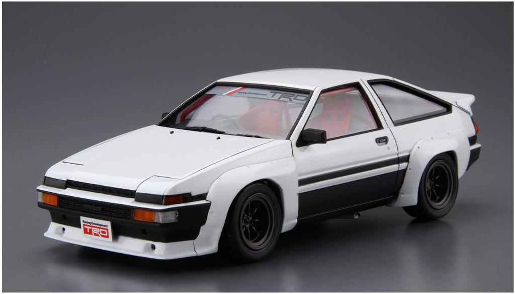 Aoshima Bunka Kyozai Die Tuned Car Serie 29 TRD AE86 Trueno N2 Spezifikation 1985 Plastikmodell 1/24 Nein. (Toyota)