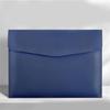 Business Folder Water Resistant Leather Document Organiser Carrying Case Magnetic Button Closure 330x240cm for Office
