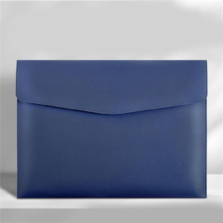 Business Folder Water Resistant Leather Document Organiser Carrying Case Magnetic Button Closure 330x240cm for Office