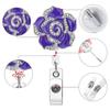 Flower ID Card Badge Clip  Badge Reel Certificate Clasp Badge Holder Retractable Badge Reel