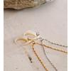 Eetit Waterproof Shell Zircon Moon Chic Necklace Pendant Stylish Unique PVD Plated Charm Delicate Korean Jewelry Wholesale