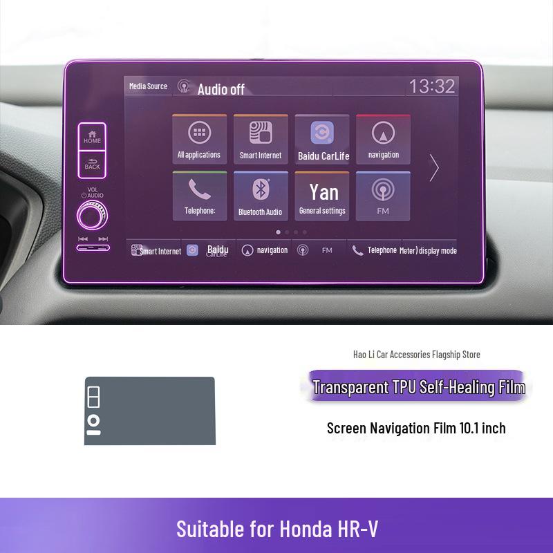 TPU Protective Film for 2023-2025 Honda HR-V Console and Interior Buttons