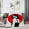 Artistic Pattern G-Girl in sunglasses Throw Soft Warm Throw Blanket for Bedroom Living Room Bed Travel Camping Picnic Gift