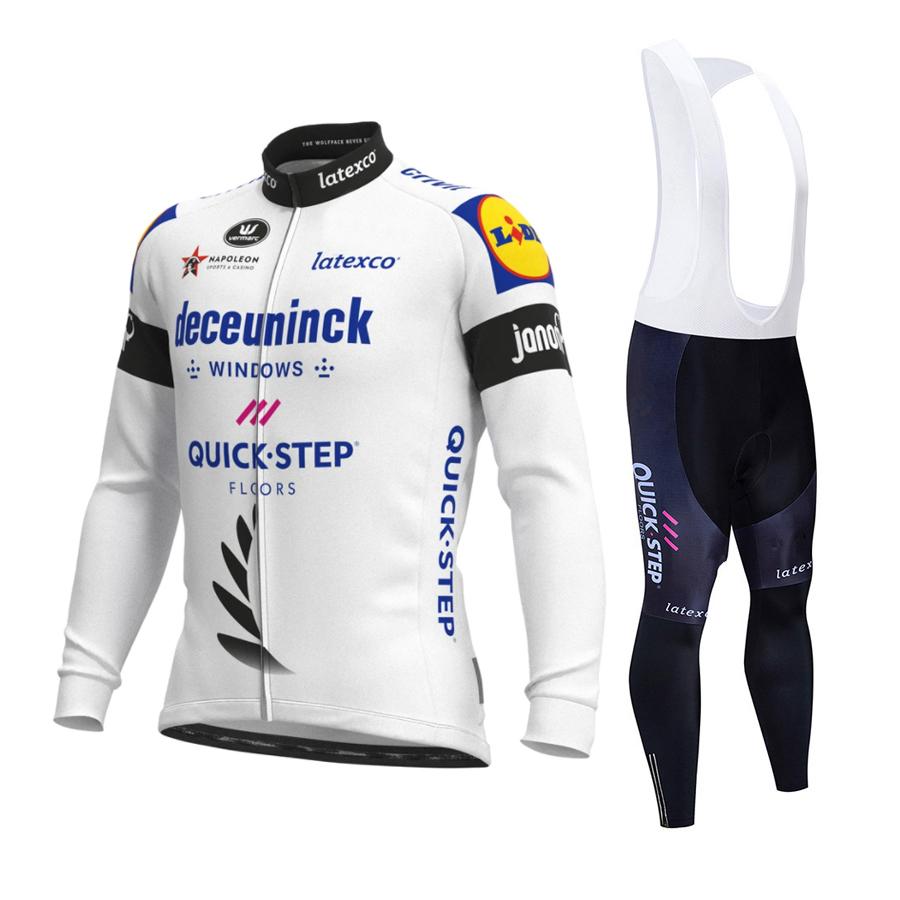 2026 QUICK STEP Pro Cycling Jersey Set Long Sleeve MTB Bike Clothes Wear Bicycle Cycling Clothing Ropa Maillot Ciclismo