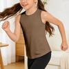 Women’s Sleeveless Racerback Pleated Back Tank Top Lightweight Loose Fit Casual Athletic Shirt for Everyday Wear