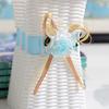 Flower Vase Unbreakable Square Opening Desktop Decoration Imitation Rattan Woven Plastic Vase for Home Couple