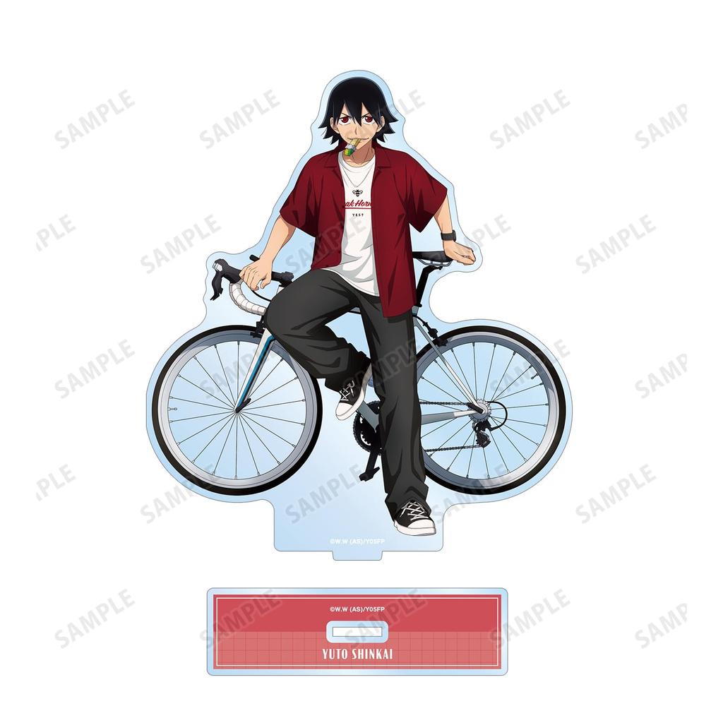 Yowamushi Pedal LIMIT BREAK Original Yuto Shinkai Casual Clothes x Road Bike Big Acrylic Stand Illustration Ver.