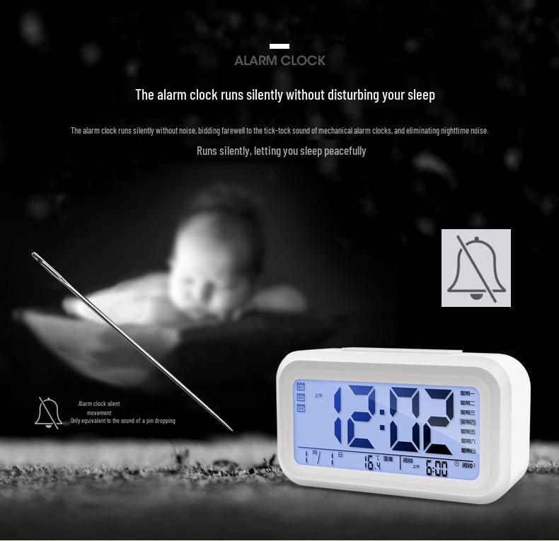 Multifunctional Smart Alarm Clock for Students and Children, Wake-Up Tool, Desktop Clock for Boys and Girls