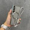 Plating for  Lanyard Case for Samsung Galaxy S2 S26 Ultra S24 FE S23 S22 Plus S21 Wrist Strap Camera Protector TPU Cover