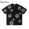 RogueWave Amerikanische Mode Streetwear Y2K Kurzärmeliges Bequemes Lässiges Oberteil