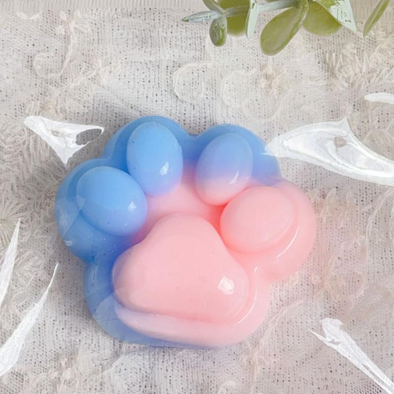 Kawaii Squishy Cat Paw Plush Jelly Feel Press Plaything Counter-Stress Gadget New Strange Stress Little Toys For Kids Cute Gift